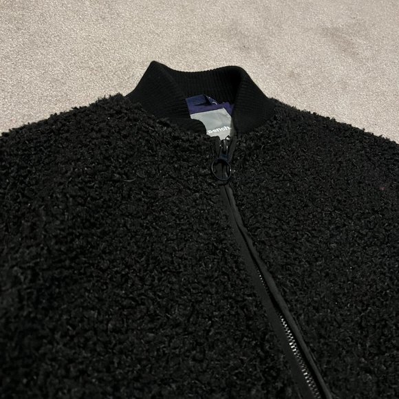 BENCH - Long Sherpa Jacket - Size S - Black - Picture 2 of 3